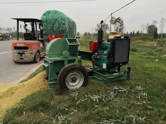 Industrial Wood Sawdust Making Chipper Machine/500kg/Hour Wood Crusher/Wood Shredder Price